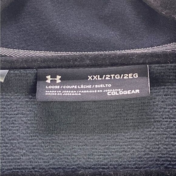 Under Armour Mens Sz XXL Carbon Heather Grey ColdGear Fleece ¼ Zip Storm Sweater - Picture 5 of 5